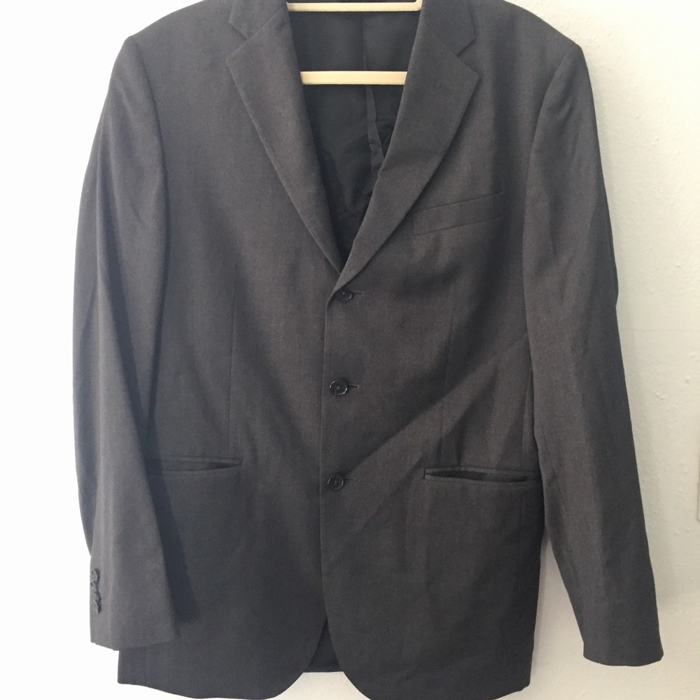 Banana Republic Modern Fit Gray Blazer, 40R